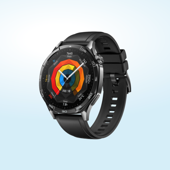 Huawei-Watch-GT5-64mm-black-fluorelastomer-strap-1