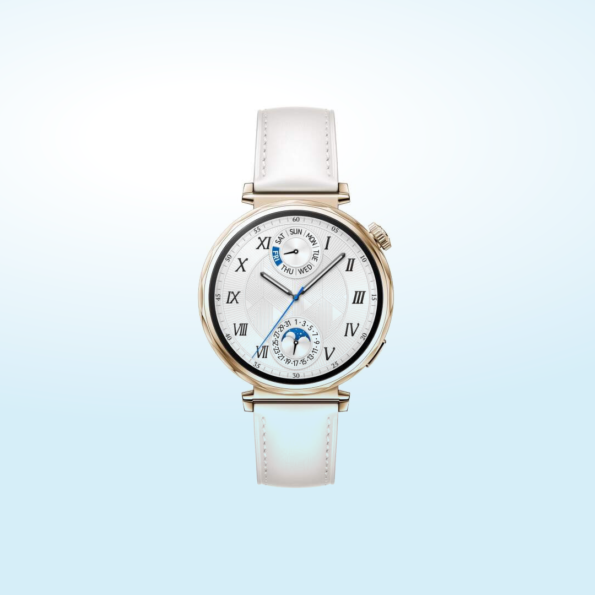 Huawei-Watch-GT5-64mm-white-composite-leather-strap-3