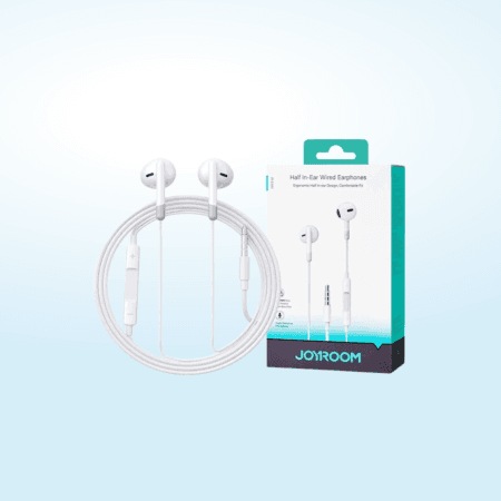 joyroom half in ear wired earphone jr-ew01